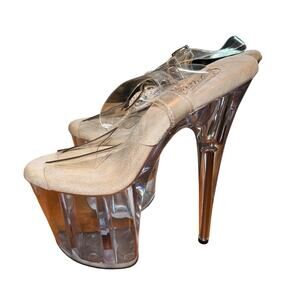 Pleasure Clear Platform high Heels